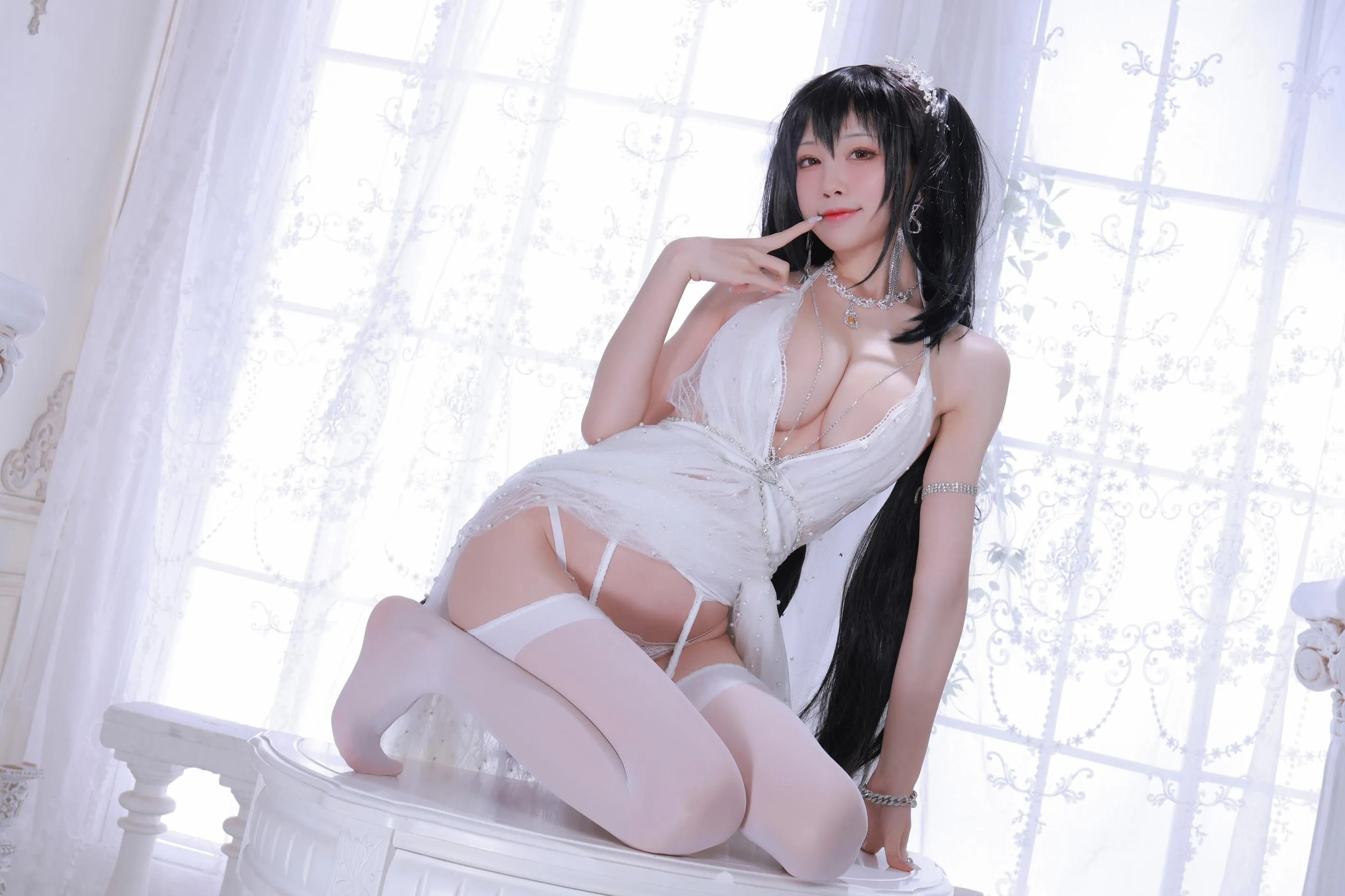 水淼Aqua – NO.101 大凤婚纱 [75P]插图